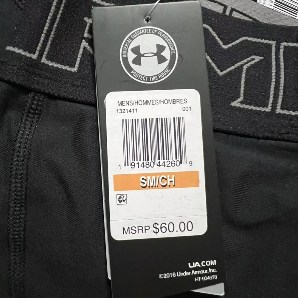 NWT UA Project Rock Vanish Black 3/4 Leggings Pants Sz S - Picture 11 of 12
